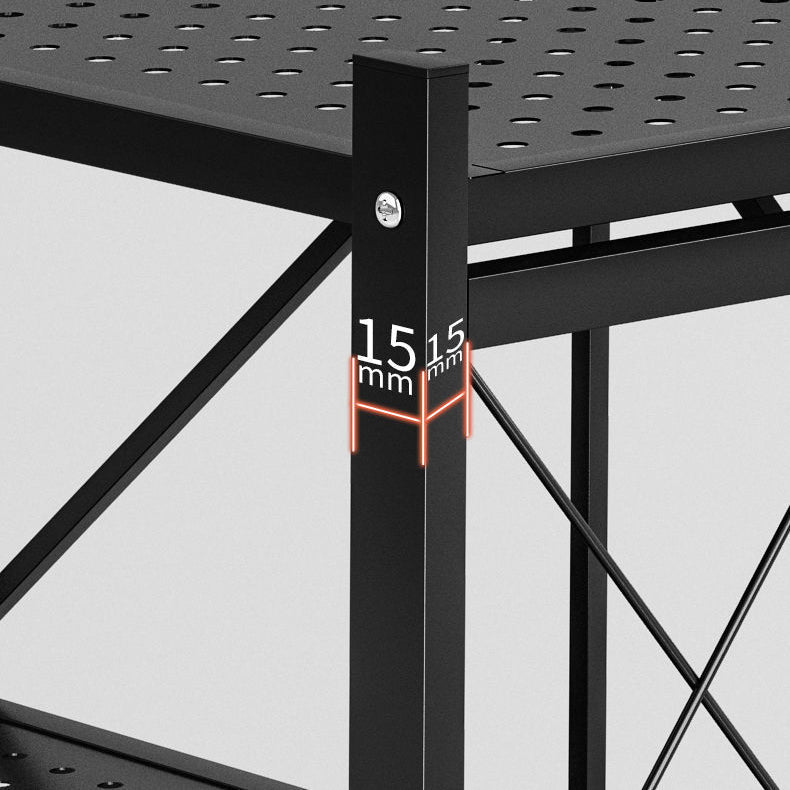 Steel Bookcase, 14.5" W, Geometric 3/4/5-Shelf Stackable Bookshelf Shelves