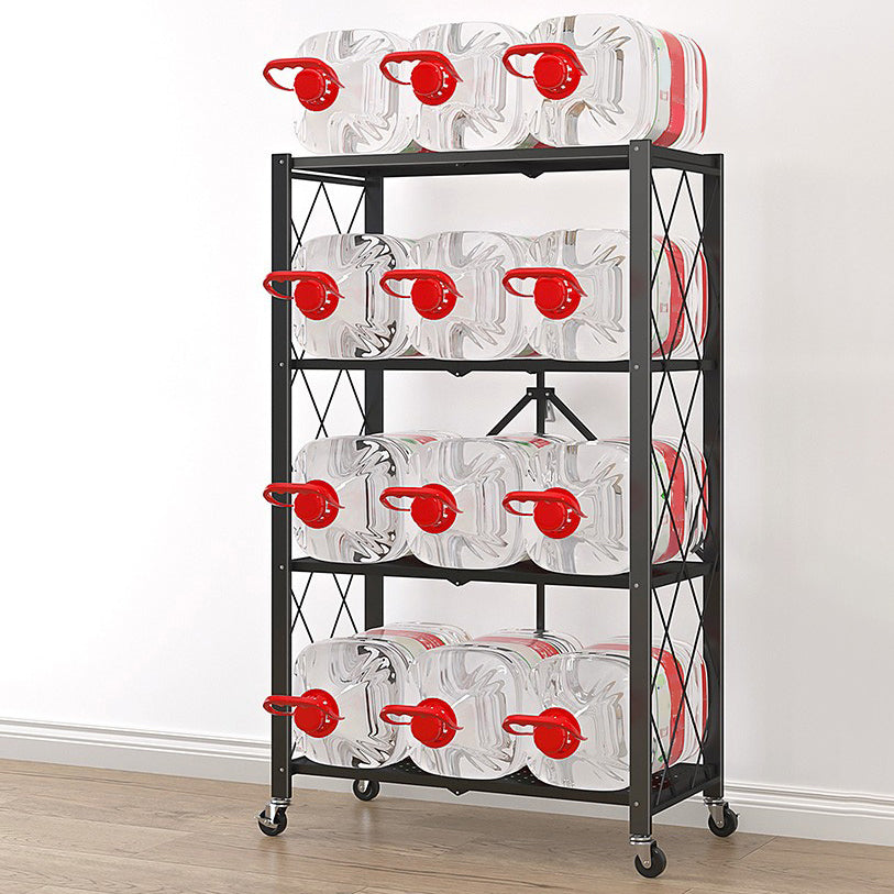 Steel Bookcase, 14.5" W, Geometric 3/4/5-Shelf Stackable Bookshelf Shelves