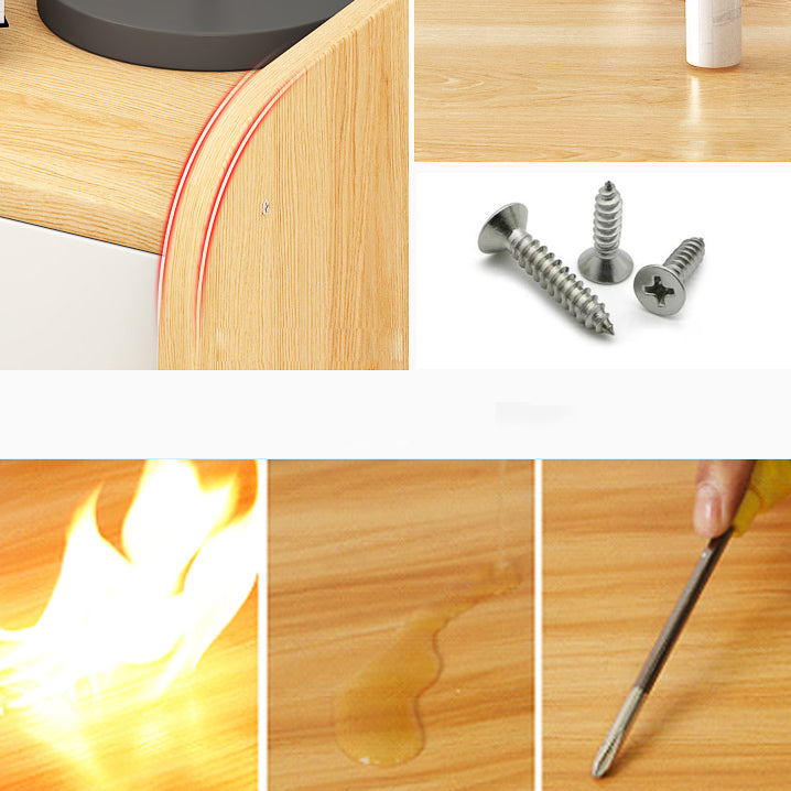 Closed Wooden Bookshelf Modern Home Living Room Multi-layer Corner Bookcase