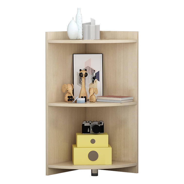 Closed Wooden Bookshelf Modern Home Living Room Multi-layer Corner Bookcase