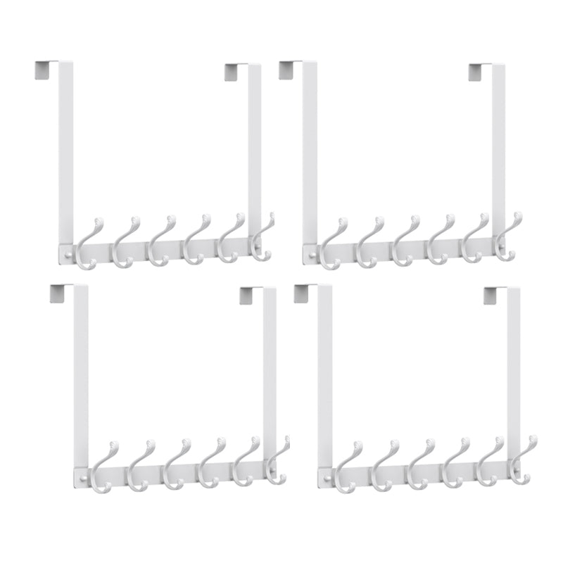 Entryway Kit Coat Hanger Metal Wall Mounted Solid Color Coat Rack