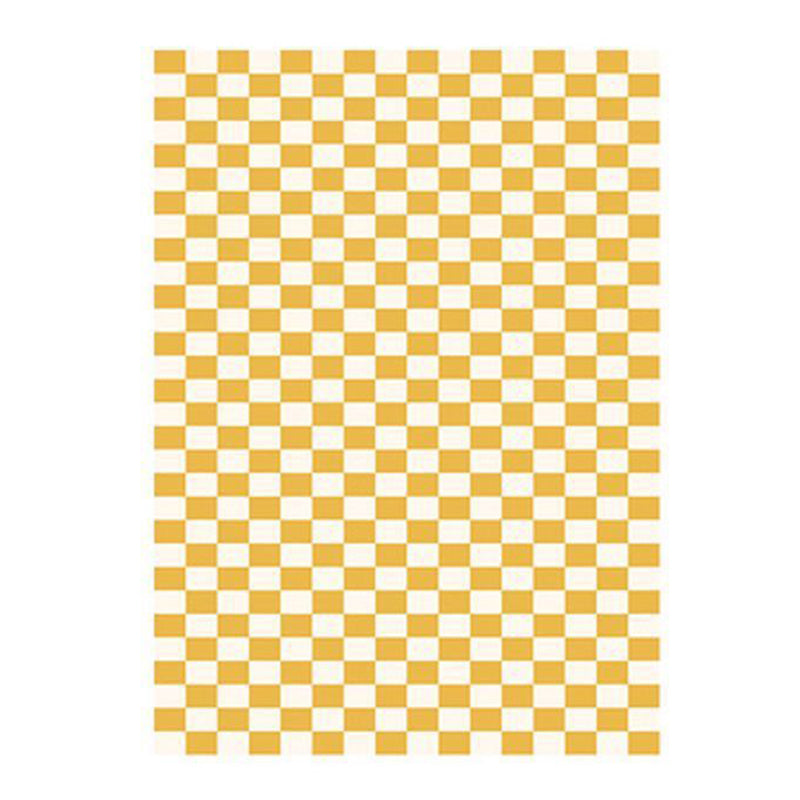 Modern Plaid Carpet Polyester Indoor Rug Non-Slip Backing Rug for Home Decoration