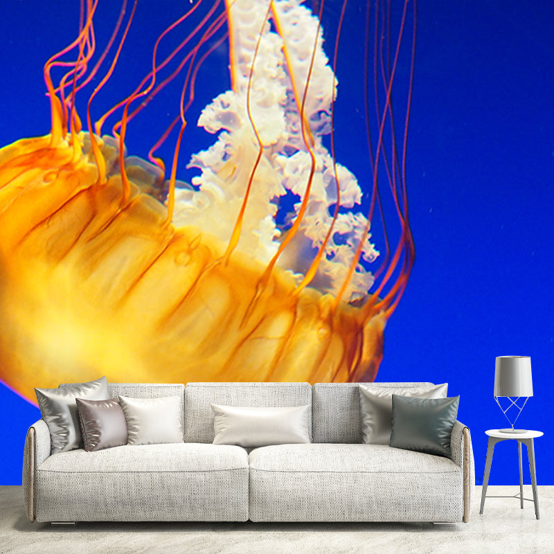 Exquisite Wall Mural Jellyfish Pattern Drawing Room Wall Mural