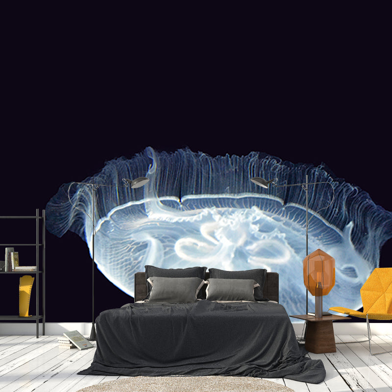 Attractive Wall Mural Jellyfish Printed Drawing Room Wall Mural