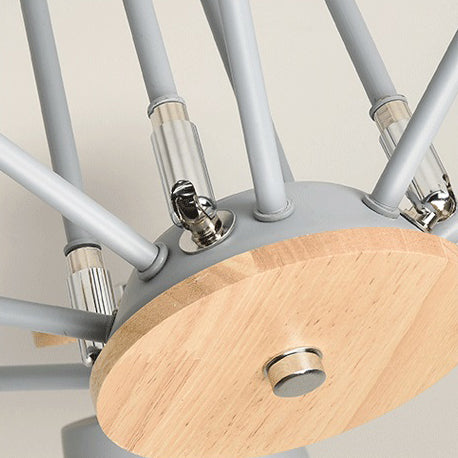 Rotatable Bucket Shade Chandelier Nordic Simple Metal Pendant Light for Living Room