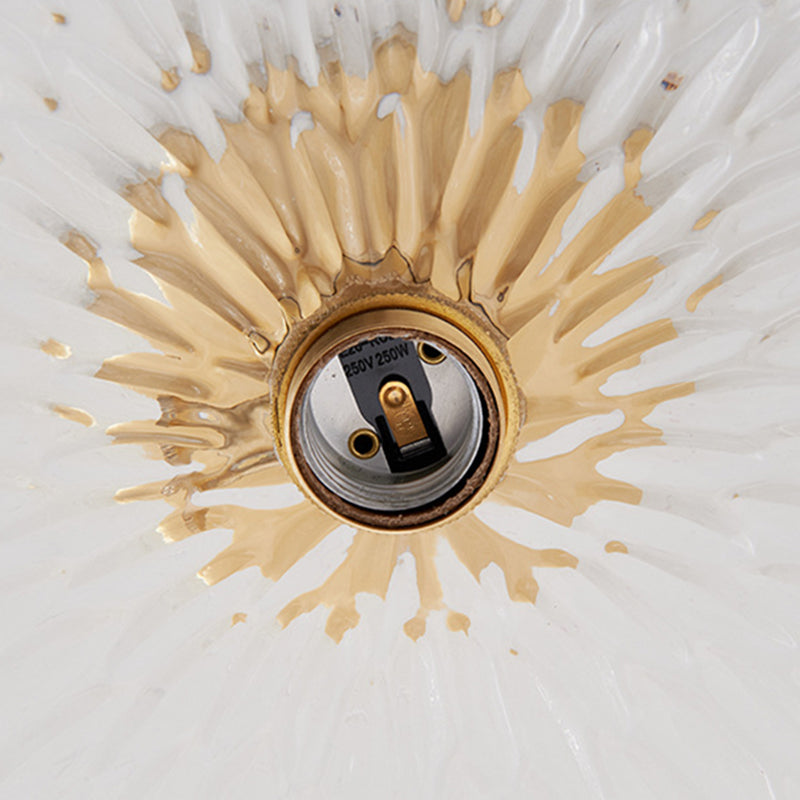 Modern Ceiling Light 1-Light Ceiling Mount Light with Glass Shade for Bedroom