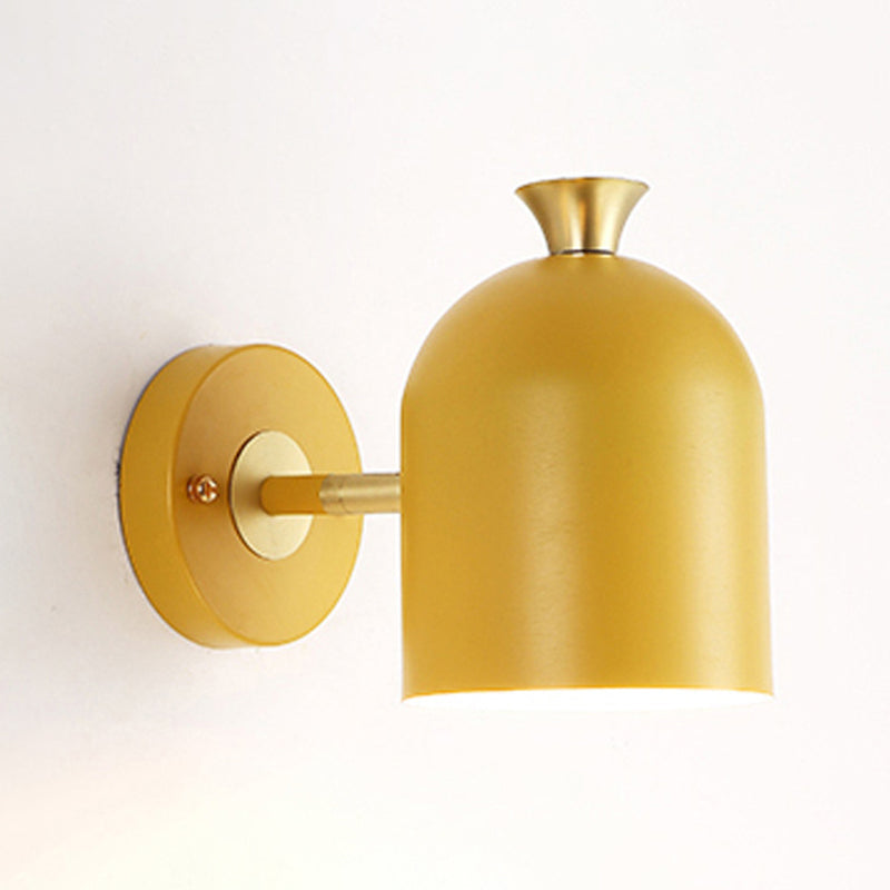 Modernism Macaron Wall Light Metal Shaded Lighting for Bedroom