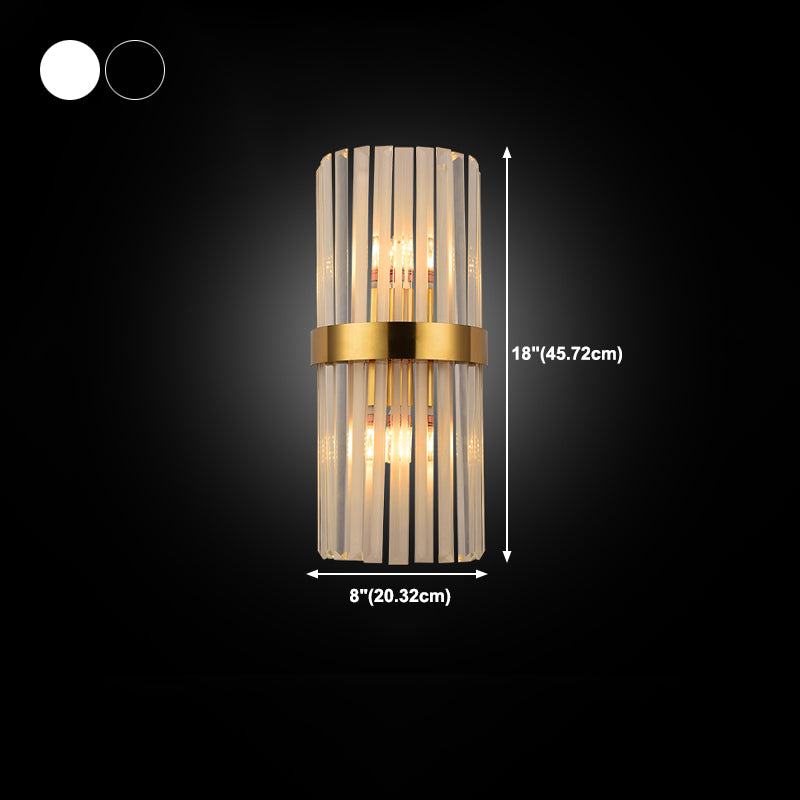 Wall Mounted Lighting Minimalist Style Crystal Wall Sconce Lighting