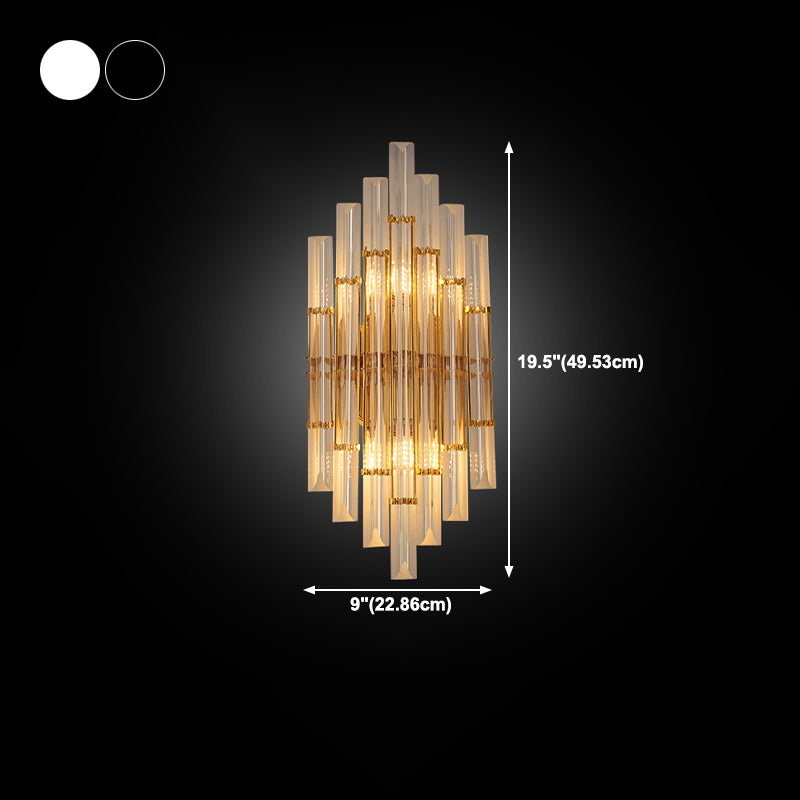 Wall Mounted Lighting Minimalist Style Crystal Wall Sconce Lighting
