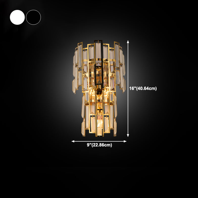 Wall Mounted Lighting Minimalist Style Crystal Wall Sconce Lighting