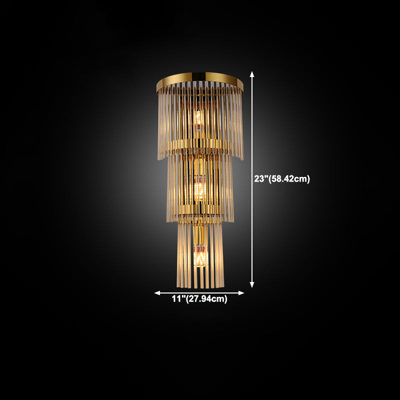 Wall Mounted Lighting Minimalist Style Crystal Wall Sconce Lighting