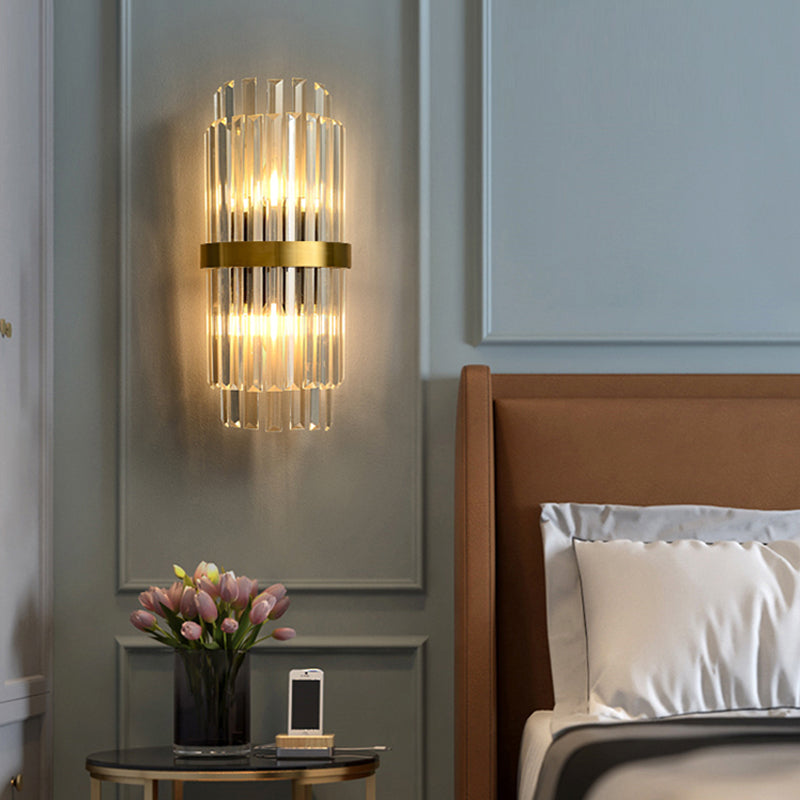Crystal Wall Mounted Lighting Modern Style Sconce Light Fixture