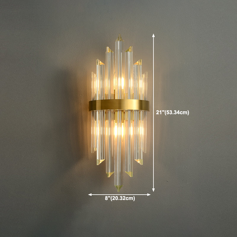 Crystal Wall Mounted Lighting Modern Style Sconce Light Fixture