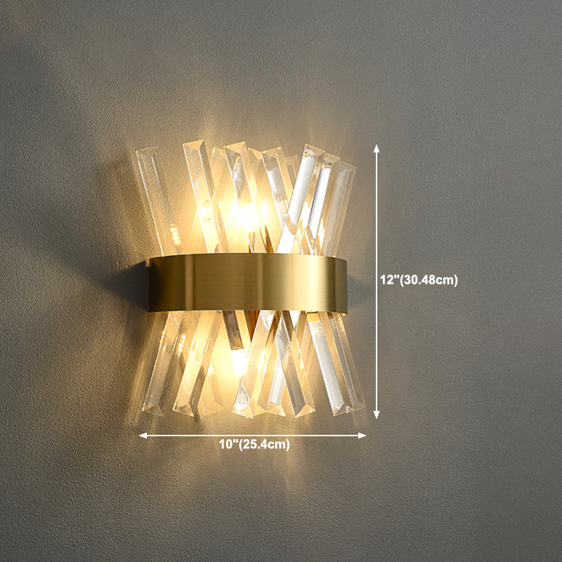 Crystal Wall Mounted Lighting Modern Style Sconce Light Fixture