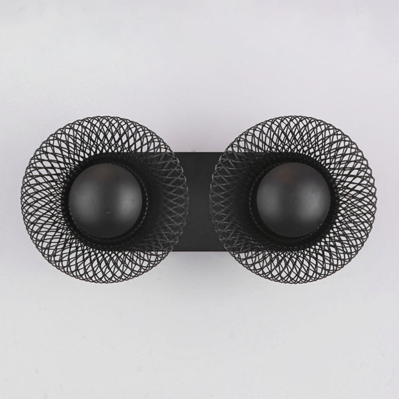 Contemporary Wall Sconce Circular Metal Wall Light for Bedroom