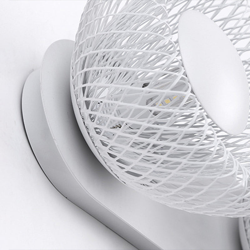 Contemporary Wall Sconce Circular Metal Wall Light for Bedroom