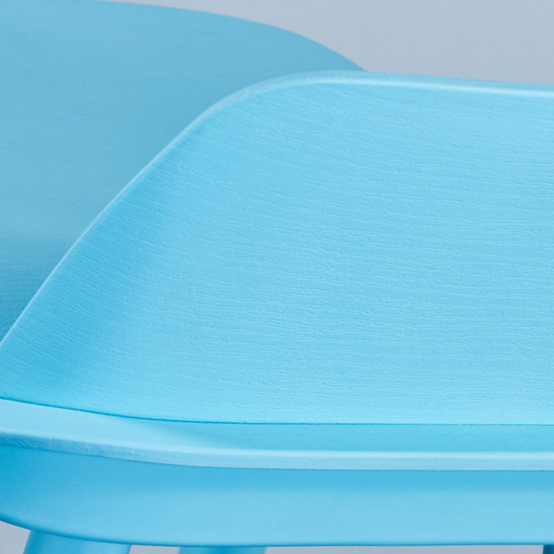 Contemporary Low Back Bar Stool Plastic Footrest Stool for Restaurant