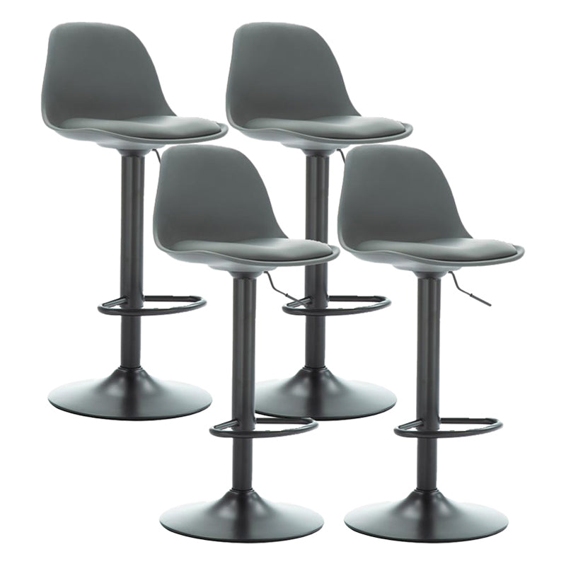 Scandinavian Adjustable Height Bar Stool Faux Leather Bar Stool for Bristol