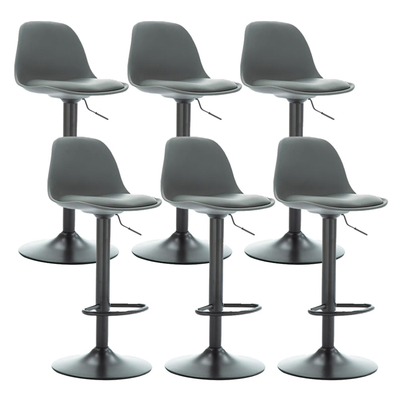 Scandinavian Adjustable Height Bar Stool Faux Leather Bar Stool for Bristol