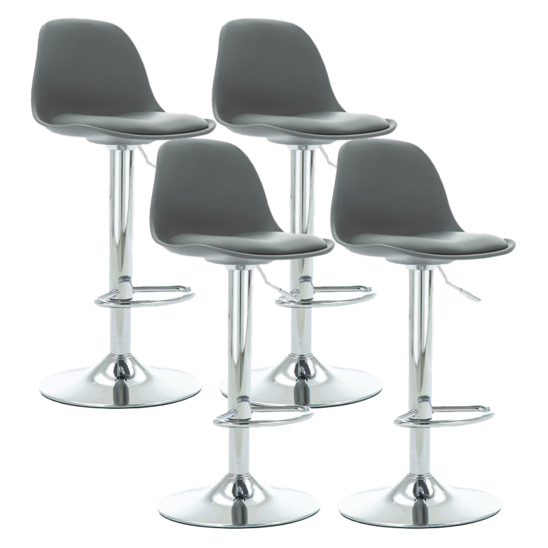 Scandinavian Adjustable Height Bar Stool Faux Leather Bar Stool for Bristol