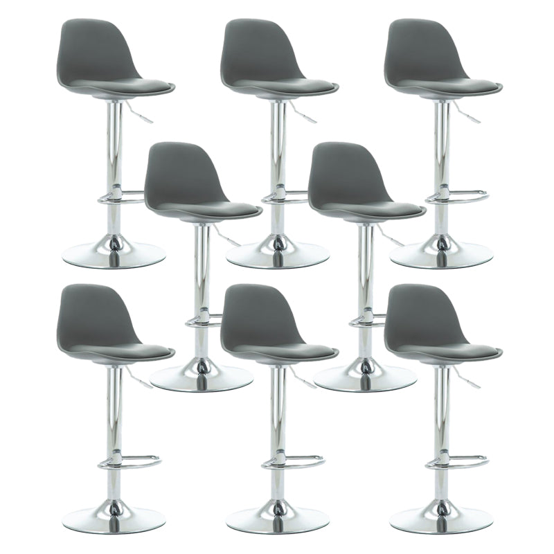 Scandinavian Adjustable Height Bar Stool Faux Leather Bar Stool for Bristol