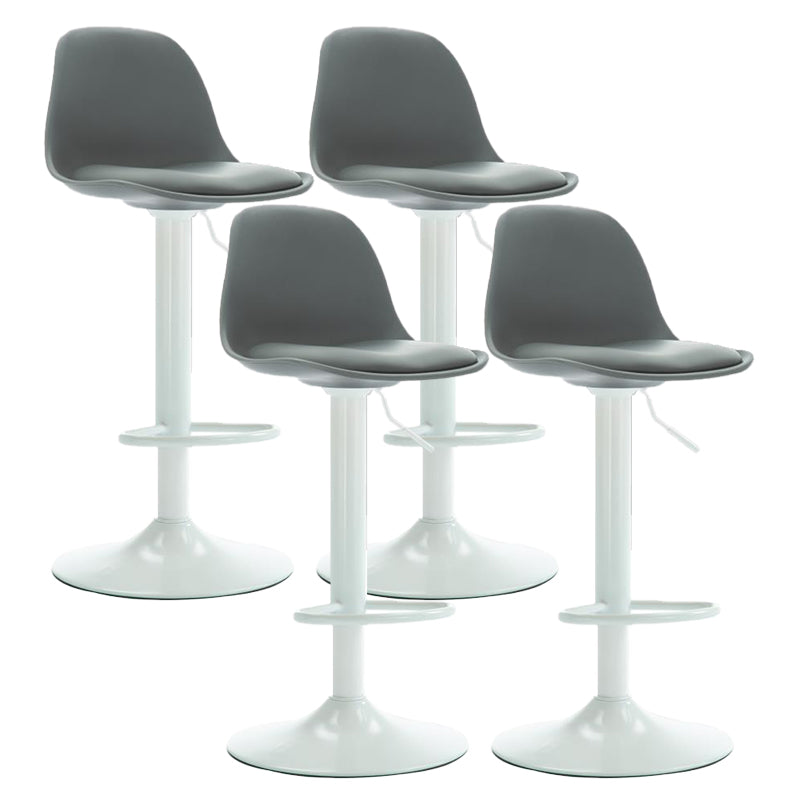 Scandinavian Adjustable Height Bar Stool Faux Leather Bar Stool for Bristol