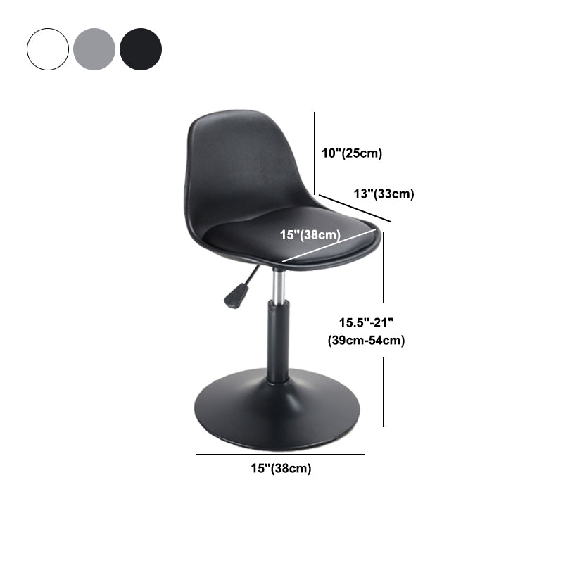 Scandinavian Adjustable Height Bar Stool Faux Leather Bar Stool for Bristol