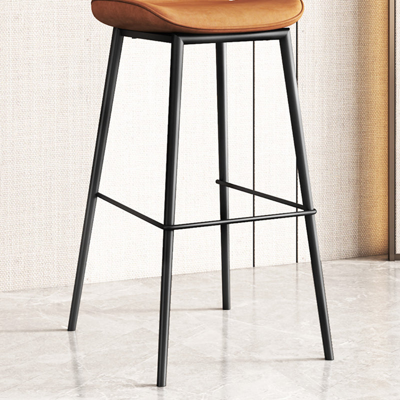 Industrial Bucket Counter & Bar Stool Footrest Metal Indoor Counter Chair