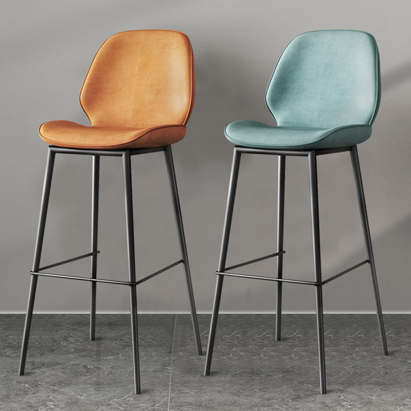 Industrial Bucket Counter & Bar Stool Footrest Metal Indoor Counter Chair