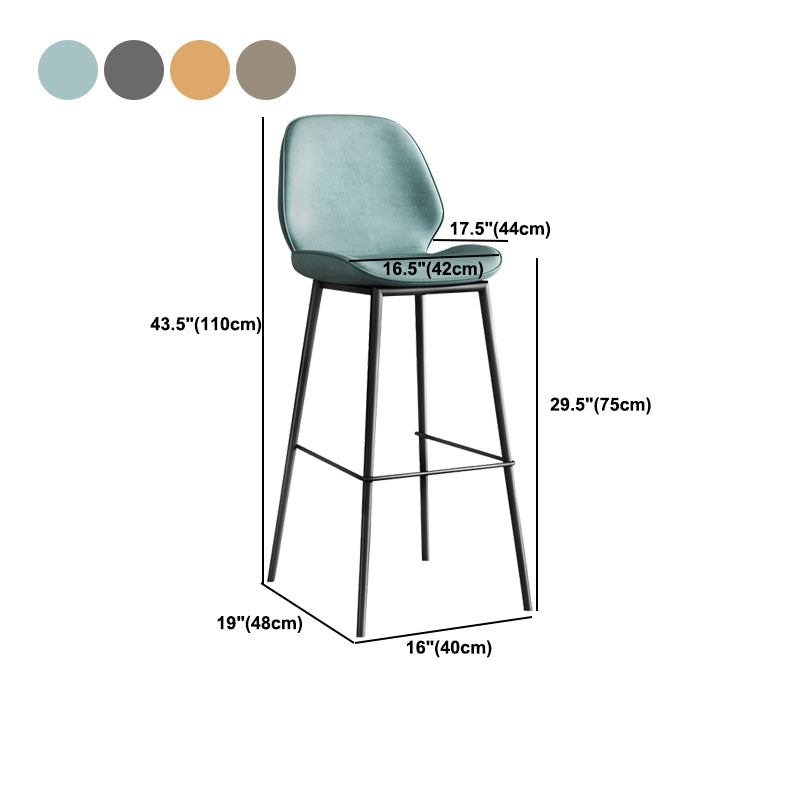 Industrial Bucket Counter & Bar Stool Footrest Metal Indoor Counter Chair