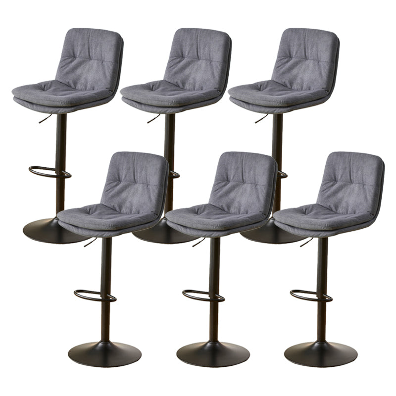 Bucket Adjustable Height Dining Stool Industrial Indoor Counter-height Stool with Swivel