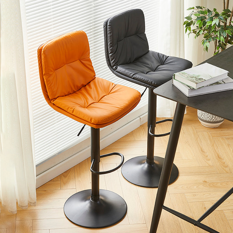 Bucket Adjustable Height Dining Stool Industrial Indoor Counter-height Stool with Swivel