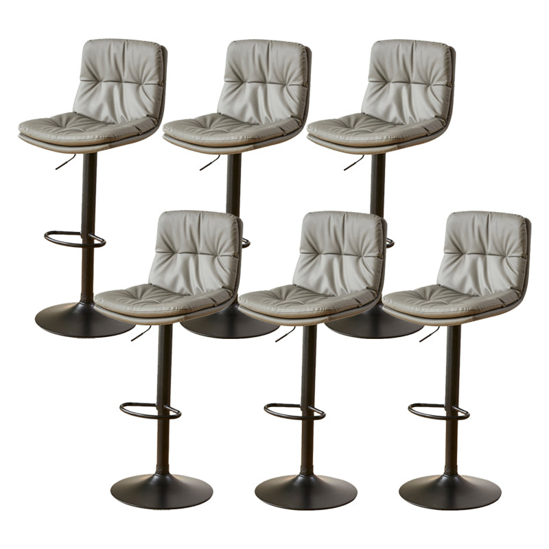 Bucket Adjustable Height Dining Stool Industrial Indoor Counter-height Stool with Swivel