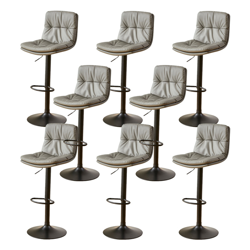 Bucket Adjustable Height Dining Stool Industrial Indoor Counter-height Stool with Swivel