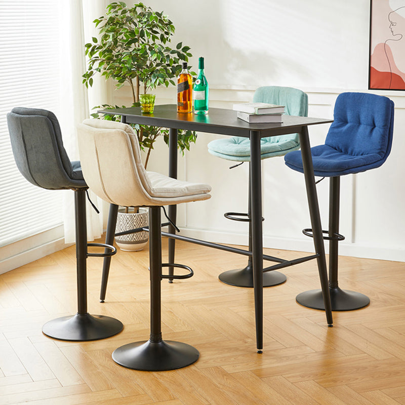 Bucket Adjustable Height Dining Stool Industrial Indoor Counter-height Stool with Swivel