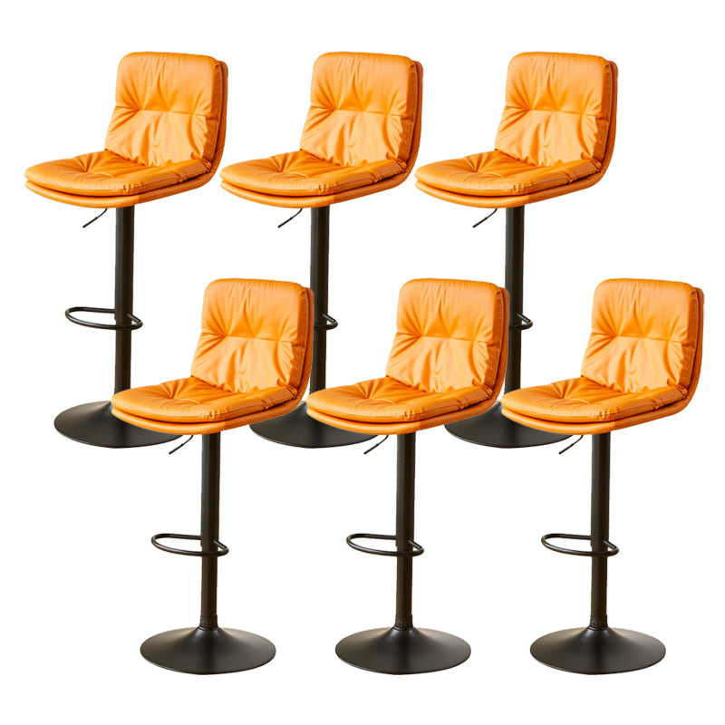 Bucket Adjustable Height Dining Stool Industrial Indoor Counter-height Stool with Swivel