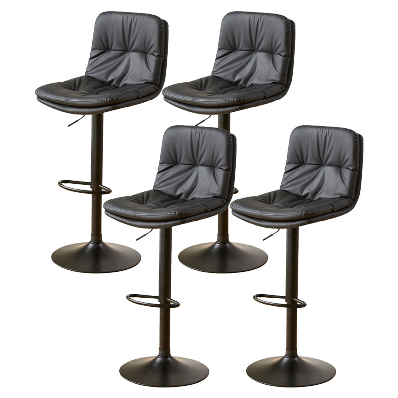 Bucket Adjustable Height Dining Stool Industrial Indoor Counter-height Stool with Swivel