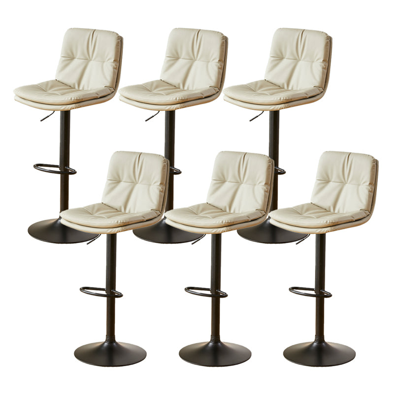 Bucket Adjustable Height Dining Stool Industrial Indoor Counter-height Stool with Swivel