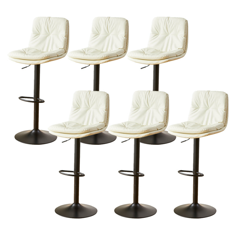 Bucket Adjustable Height Dining Stool Industrial Indoor Counter-height Stool with Swivel