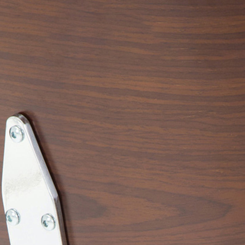 Contemporary Metal Barstool Faux Leather Counter Stool in Matte Finish