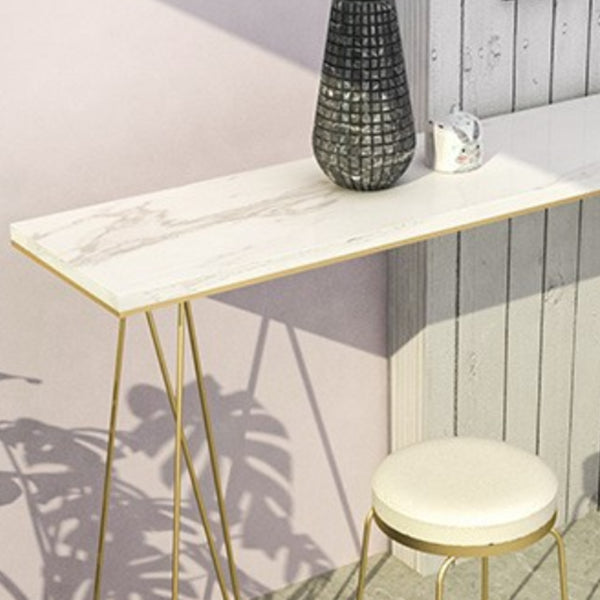 Double Pedestal Counter Set 1/2/3 Pieces Glam Rectangle Bar Pub Table Set