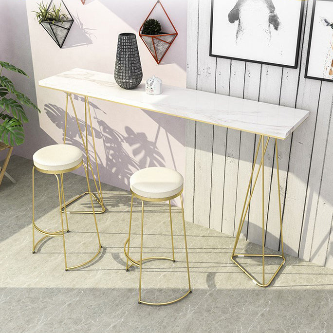 Double Pedestal Counter Set 1/2/3 Pieces Glam Rectangle Bar Pub Table Set