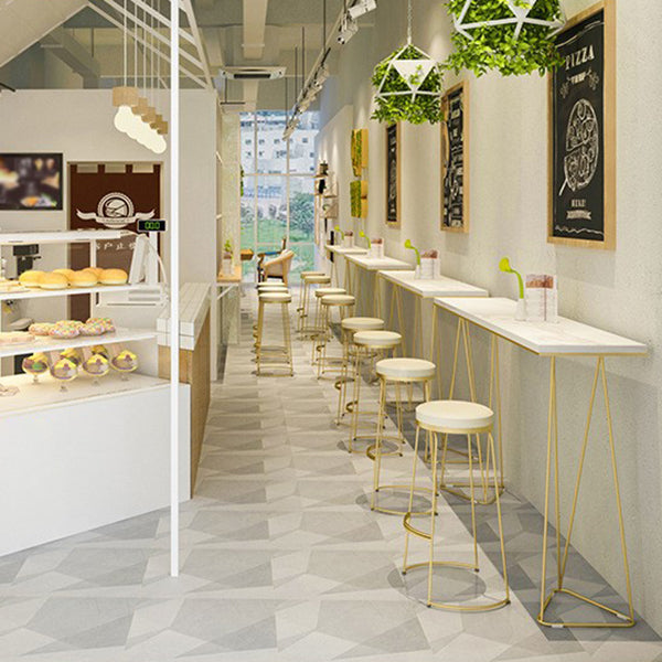 Double Pedestal Counter Set 1/2/3 Pieces Glam Rectangle Bar Pub Table Set