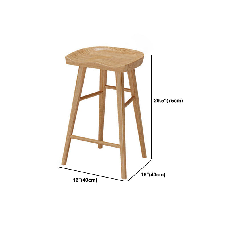 Modern Rectangle Solid Wood Bar Table Set 1/2/5/9 Pieces Counter Table with High Stools