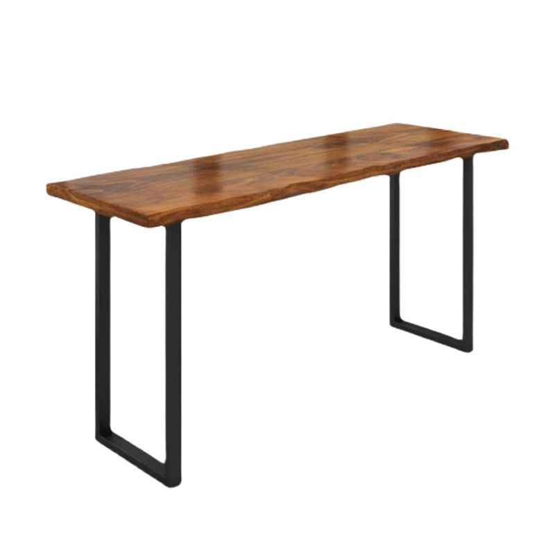 Modern Rectangle Solid Wood Bar Table Set 1/5/6 Pieces Counter Table with Backless Stools