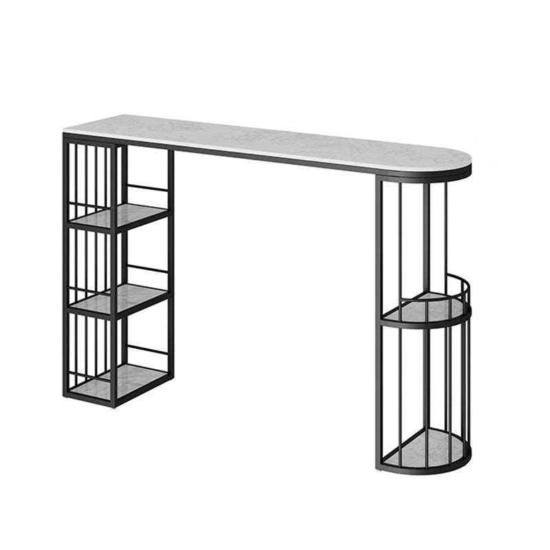 Luxurious Irregular Shape Bar Table Set 1/3 Pieces Sintered Stone Counter Table Set