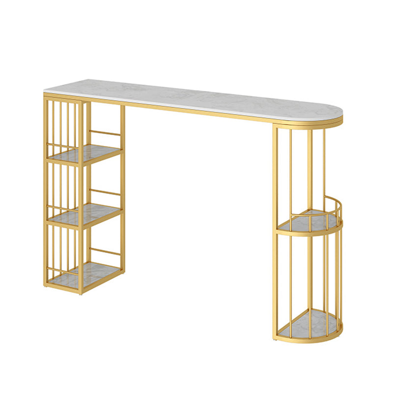 Luxurious Irregular Shape Bar Table Set 1/3 Pieces Sintered Stone Counter Table Set