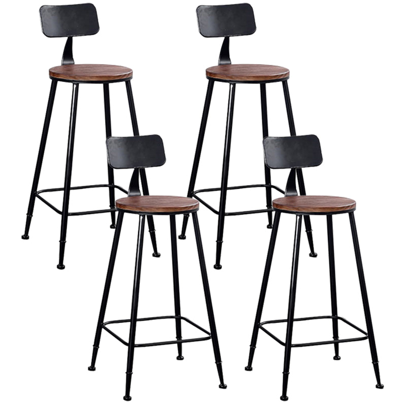 Industrial 1/4/6/11 Pieces Bar Table Set Rectangle Pine Wood Counter Table with Stools