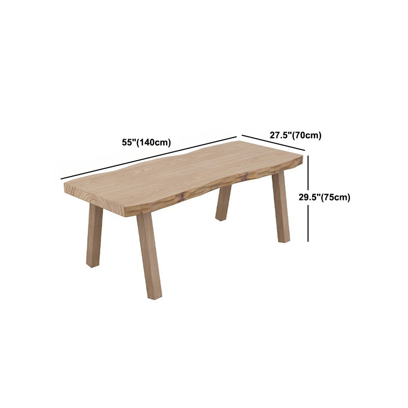 Modern 1/2/5/6/7 Pieces Dining Set Solid Wood Legs Dining Furniture Items in Natural