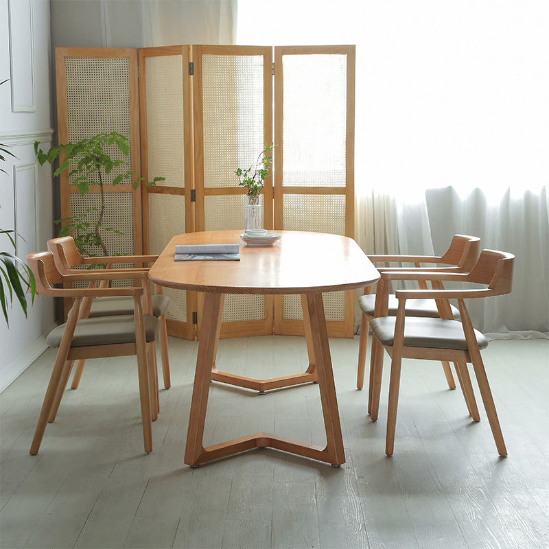 Modern Style Solid Wood Dining Set 1/2/4/5/7 Pieces Dining Set